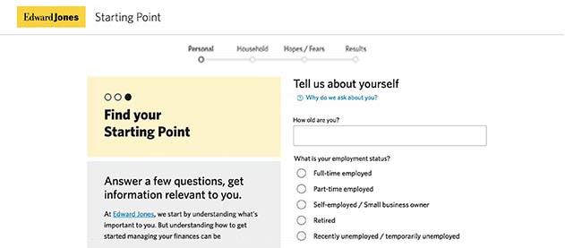 Screenshot of Starting Point form